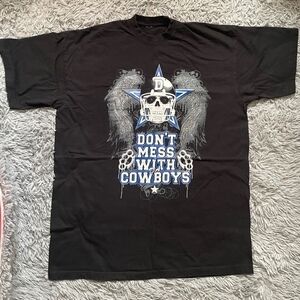 Men’s Pro Power Dont Mess With Da Cowboys Graphic T-Shirt Size XL